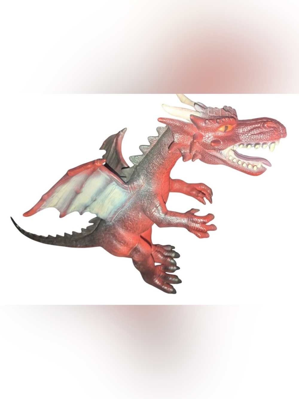Toys R Us Maidenhead Giant Red Dragon 17” Rubber Figure T1858
